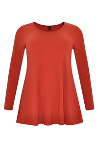 Tunic DOLCE flare long sleeve - orange - #2
