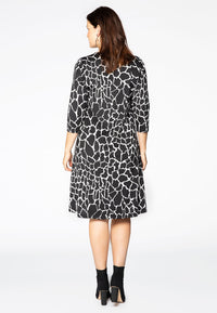 Dress wide bottom GIRAFFE - black - #3