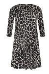 Dress wide bottom GIRAFFE - black - #4