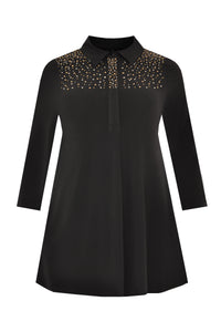 Tunic DOLCE beading - black - #1
