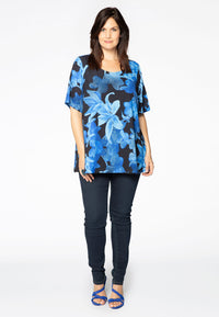 Tunic flare ORCHIDEE - blue - #1