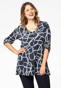 Tunic flare buttoned SAILOR - blue - #2
