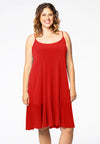 Dress spaghetti straps DOLCE - red