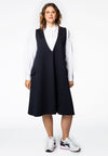 Dress deep v-neck INTERLOCK - blue - #1