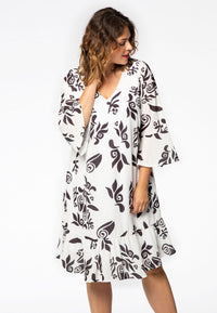 Dress ruffled GAUDI - black - #1