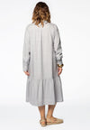 Dress frill bottom LINEN - grey - #3