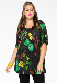 Tunic flare TROPICAL - white - #2