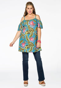 Tunic off shoulder HAWAII - multi - #1
