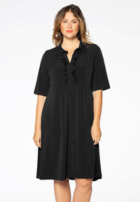 Dress ruffled DOLCE - black - #2