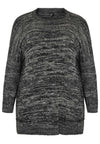 Pullover mouliné - black - #1