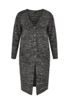 Cardigan mouliné - black - #3