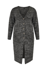 Cardigan mouliné - black - #1
