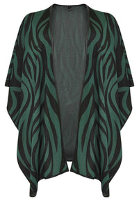 Poncho ZEBRA - green - #4