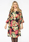 Dress ruffled CASSIS - red - #2