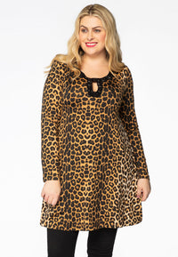 Tunic wide bottom LEOPARD - brown - #2