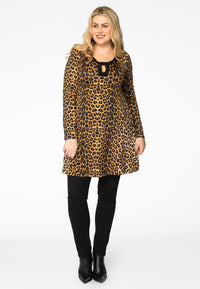 Tunic wide bottom LEOPARD - brown - #1