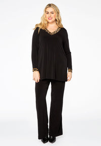 Tunic flare leopard/uni DOLCE - black - #1