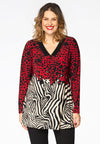 Tunic flare LEO TIGER - red - #2
