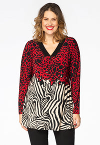 Tunic flare LEO TIGER - red - #2