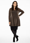 Tunic wide bottom LUREX - black - #1