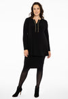 Tunic flare strass trim DOLCE - black - #1