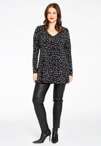 Tunic flare CIRCLES - black - #1