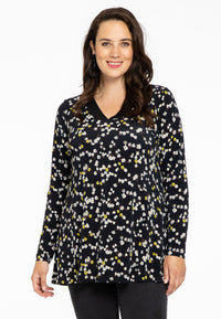 Tunic flare DAISY - black - #1