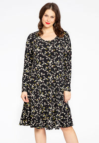 Dress frilled bottom DAISY - black - #2