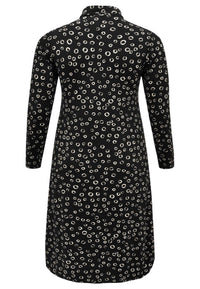 Blouse-dress CIRCLES - black - #3