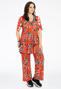Trousers MIX PRINT - red - #1