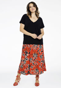 Skirt MIX PRINT - red - #1