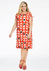 Dress MIX PRINT - red - #1