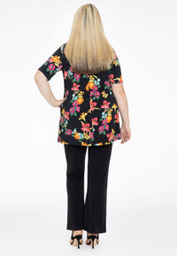 Tunic flare pleated BLOOMY - black - #3