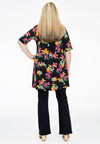 Tunic wide bottom BLOOMY - black - #3