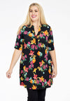 Tunic wide bottom BLOOMY - black - #2