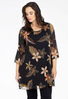 Tunic wide bottom MAYFLOWER - black - #2