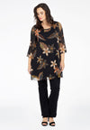 Tunic wide bottom MAYFLOWER - black - #1
