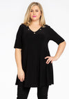 Tunic wide bottom big studs DOLCE - black - #2