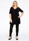 Tunic wide bottom big studs DOLCE - black - #1