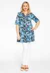 Tunic wide bottom PAPILLON - blue - #1