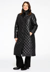 Quilted coat - black - #1
