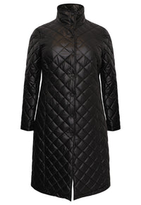 Quilted coat - black - #4