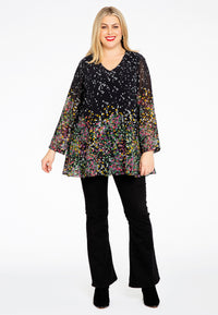 Blouse V-neck EDEN - black - #1