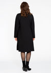 Dress with buttons INTERLOCK - black - #3