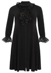 Blouse-dress with ruffles DOLCE - black - #4
