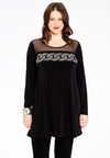 Tunic wide bottom chain - black - #1