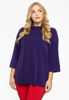 Shirt A-line turtle neck DOLCE - purple