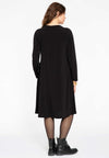 Pleated dress LEOPARD - black - #3
