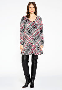 Tunic wide bottom CHECK - black - #2