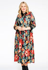 Dress with frill BYZANTINE - black - #2